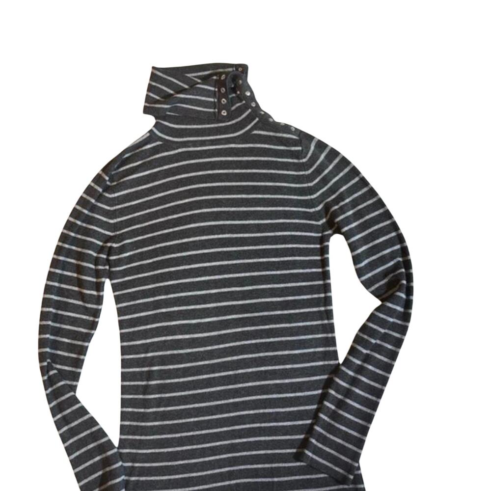 Zara black white striped with adjustable neck